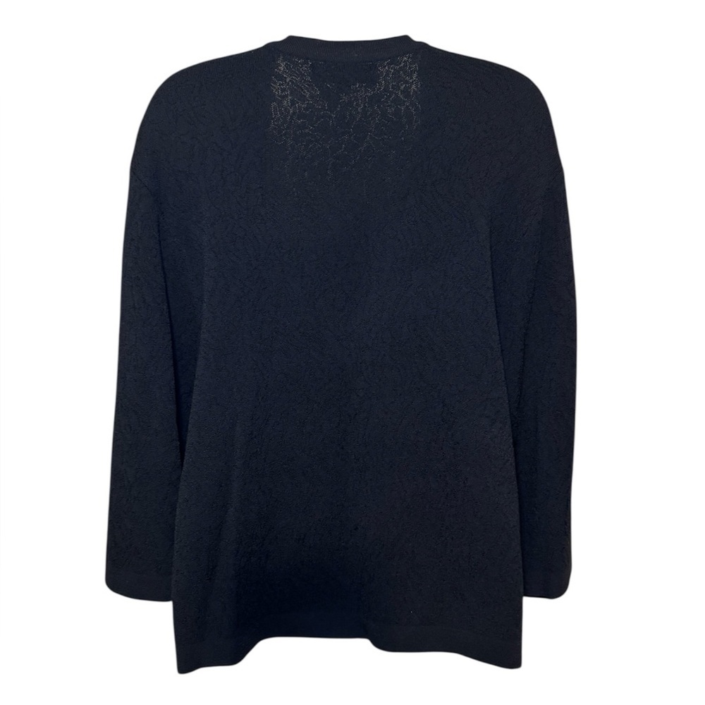 Jones New York Black Dressy Button Closure Cardigan Sweater Size L - Picture 3 of 11